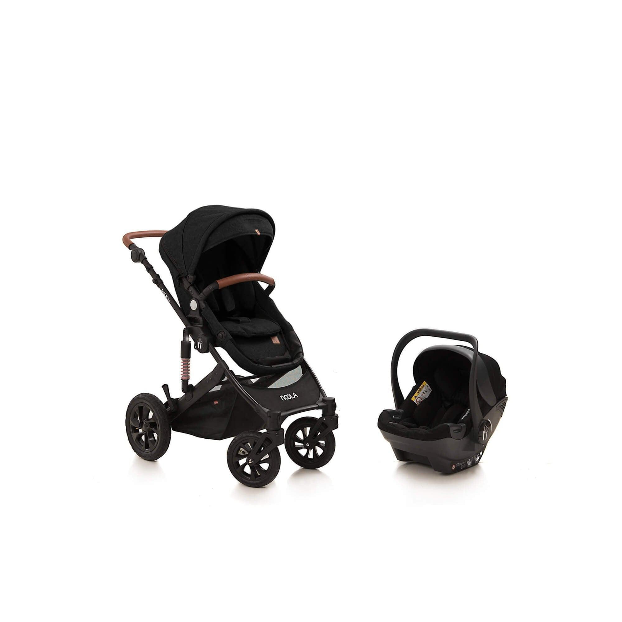 noola the elite 3in1 travel system midnight black baby stroller