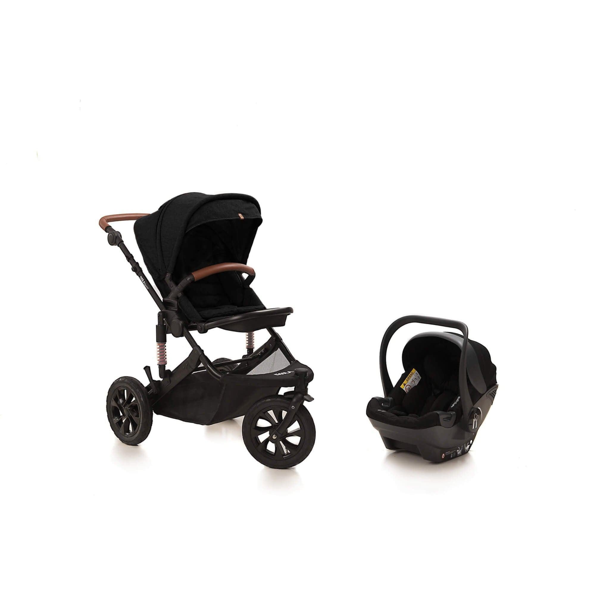 noola sprint 3in1 travel system midnight black baby stroller