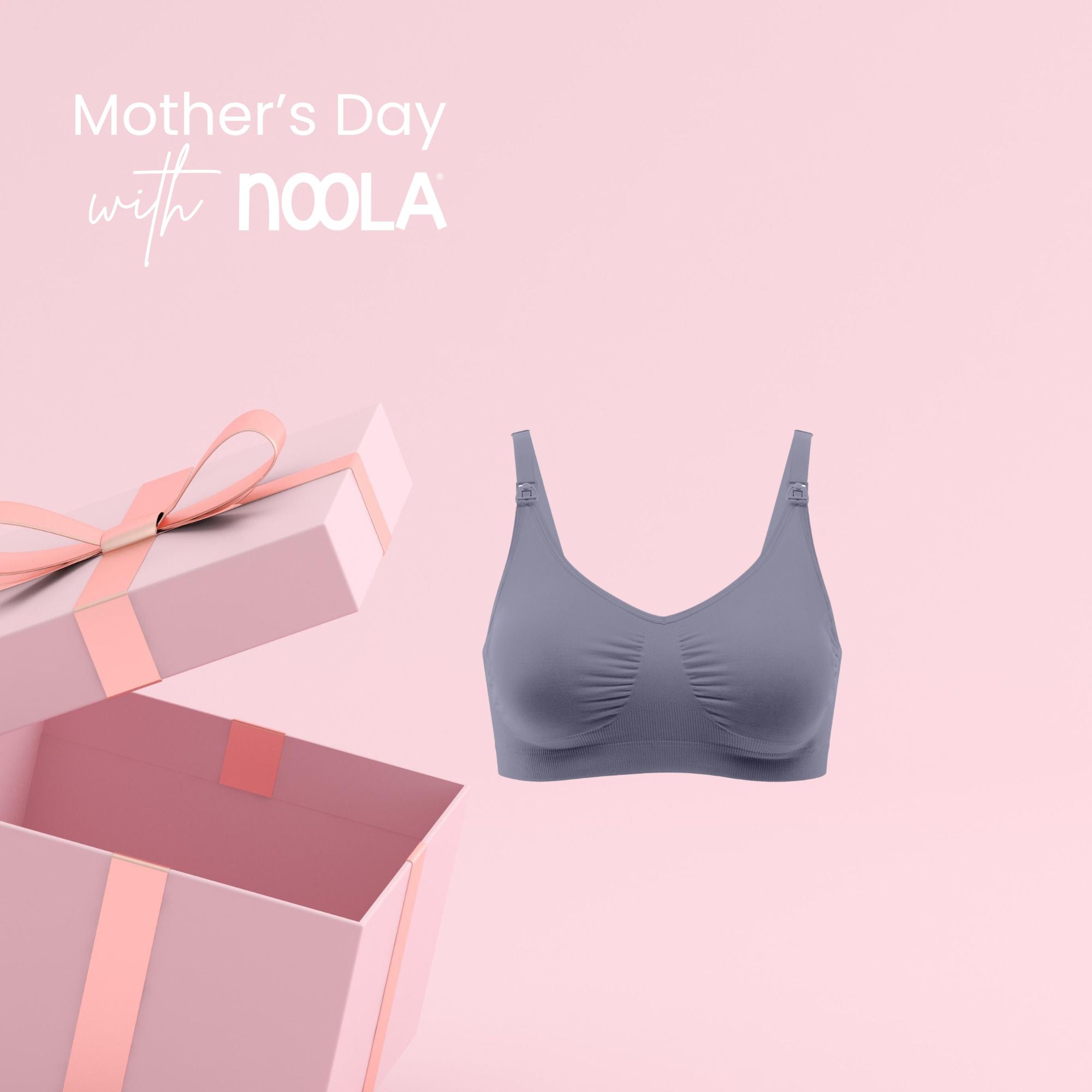 noola seamless super stretch nursing bra grey maternity belts support bands