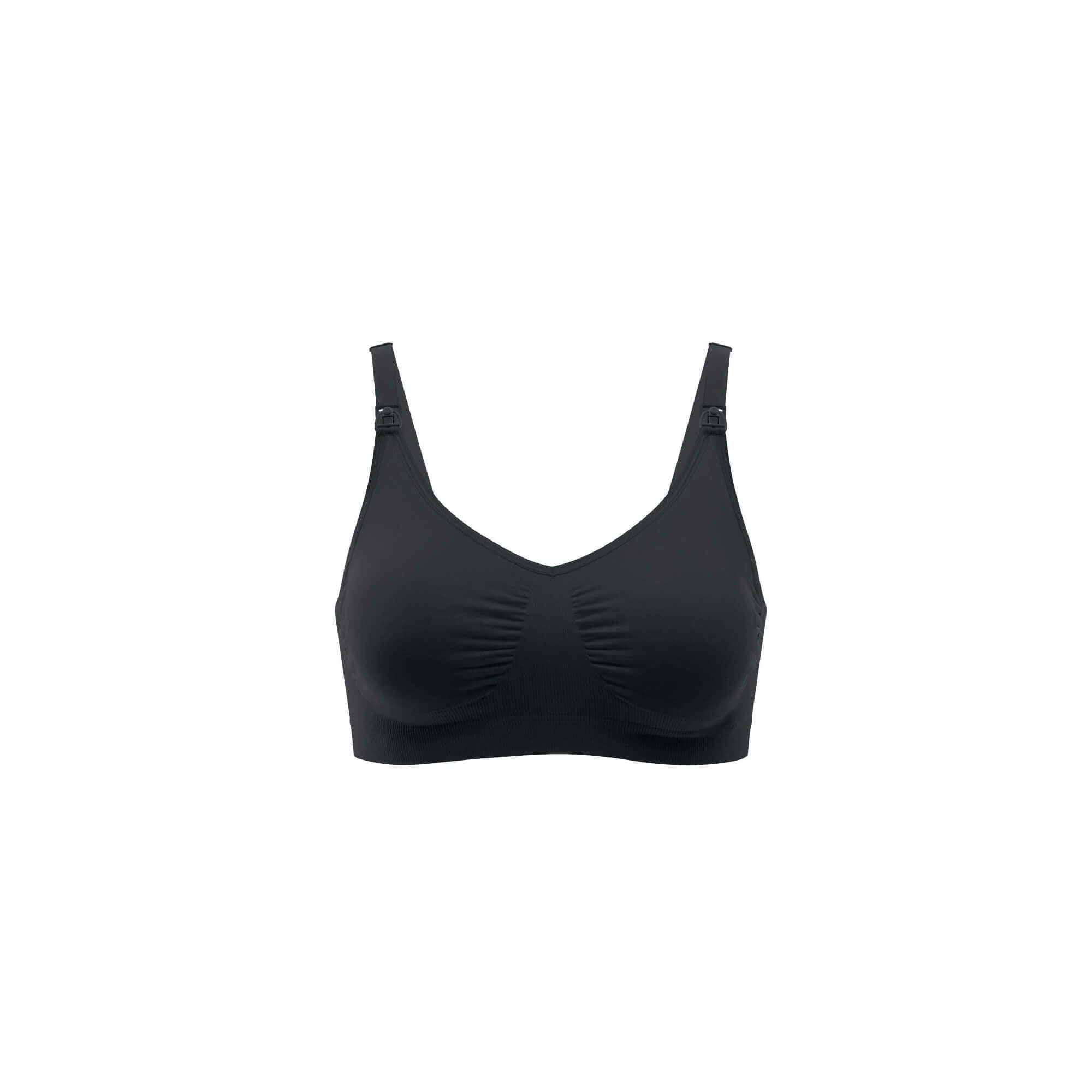 noola seamless super stretch nursing bra black maternity belts support bands