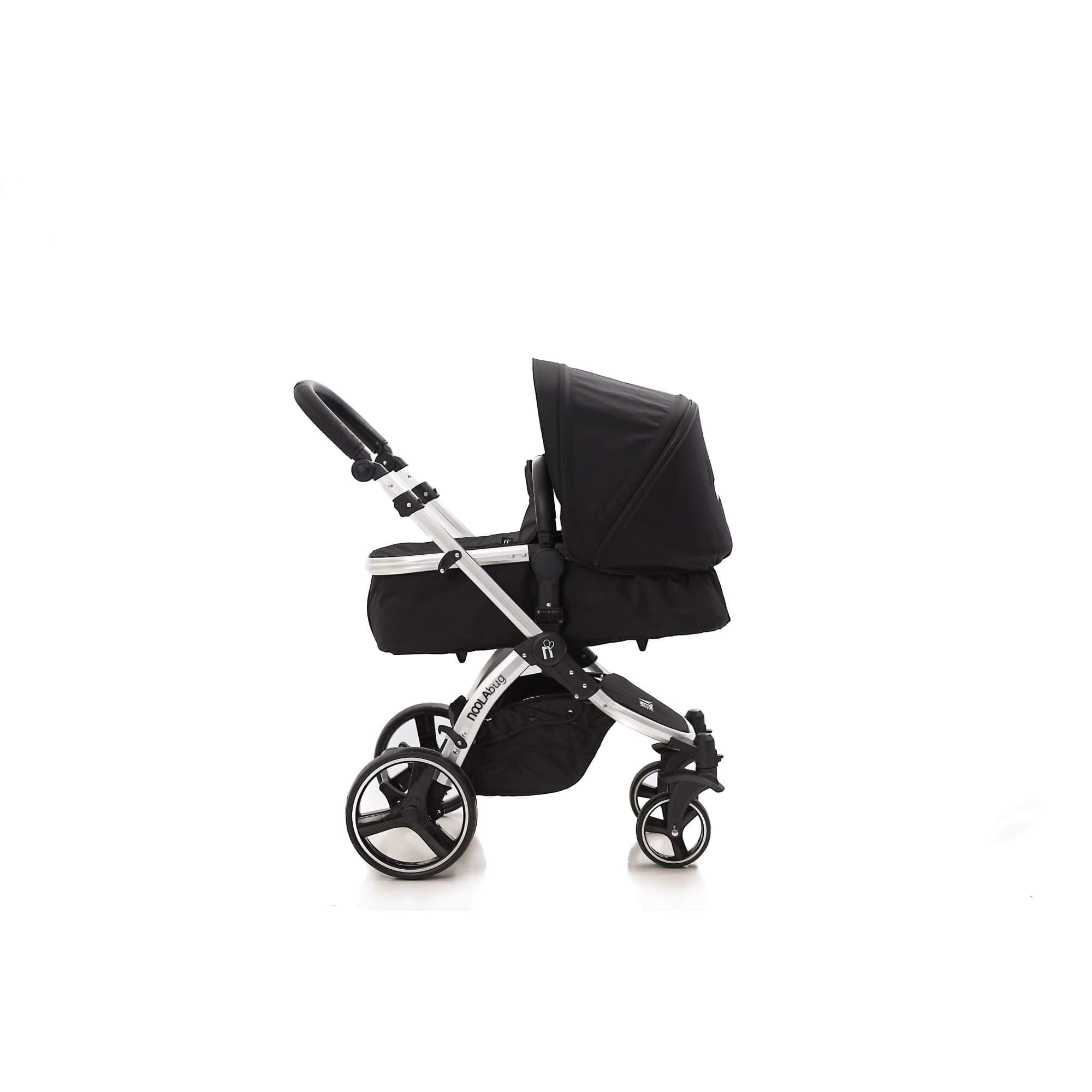 noola the bug 4in1 travel system with isize car seat isofix base midnight black baby stroller