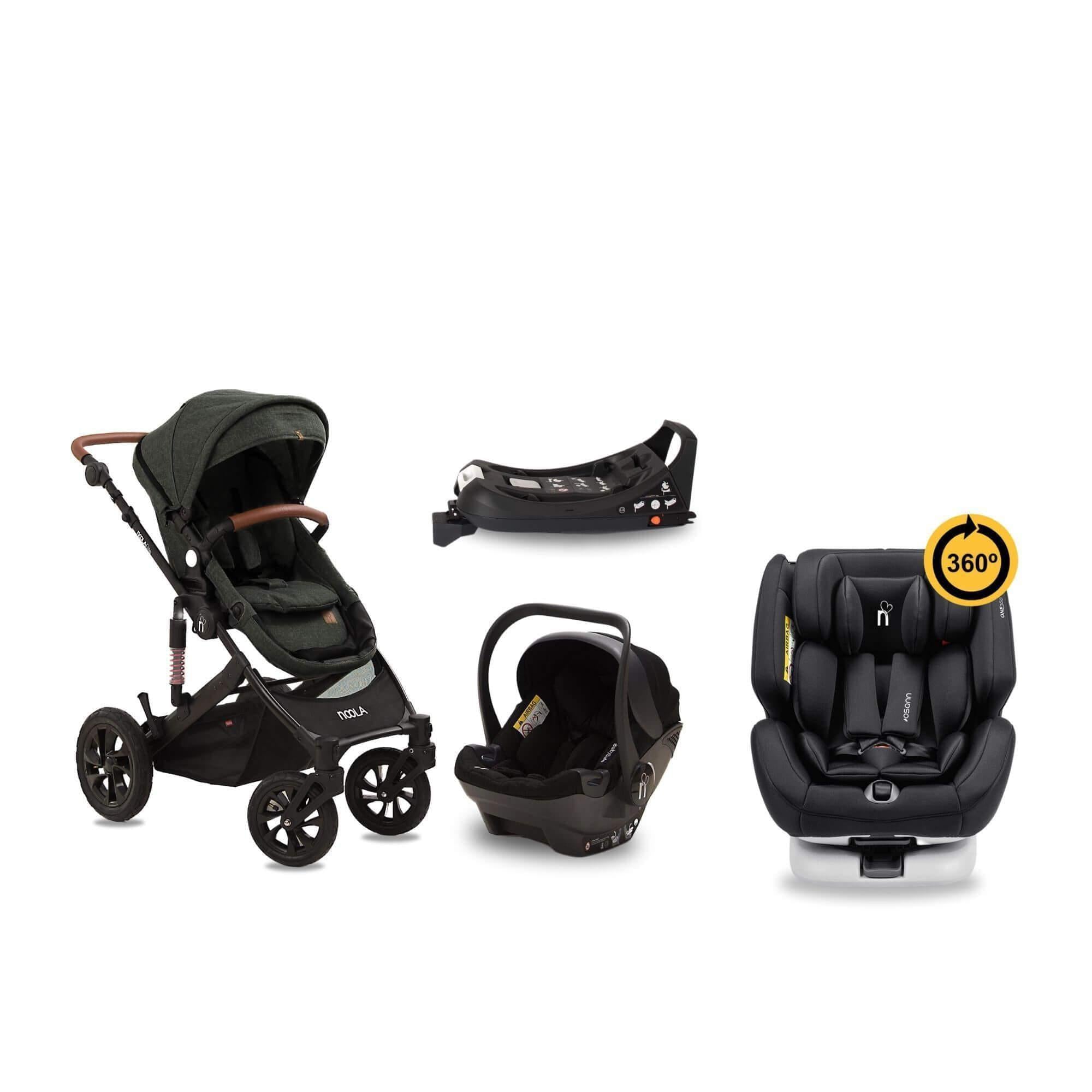 noola elite 5in1 all terrain baby toddler travel system french olive #SELECT THE COLOUR OF YOUR ONE360_ONE360 | LUNAR GREY