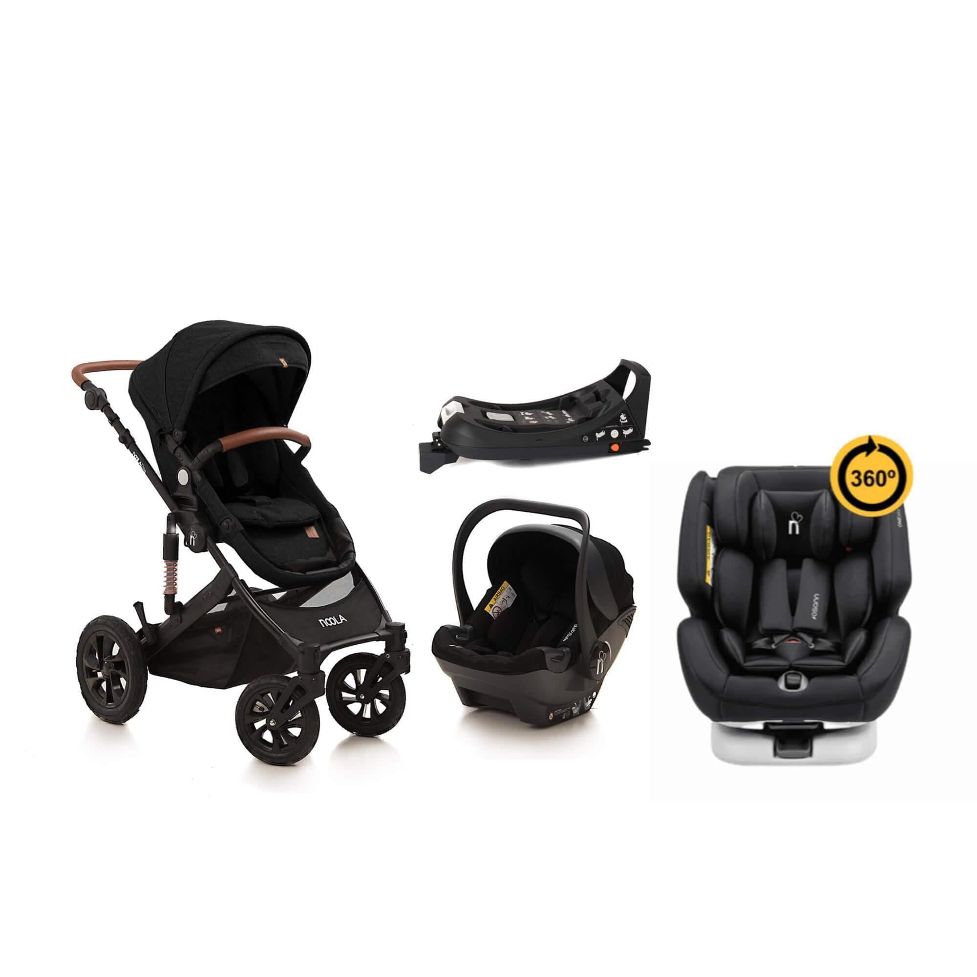 noola the elite 5in1 travel system midnight black baby stroller #SELECT THE COLOUR OF YOUR ONE360_ONE360 | MIDNIGHT BLACK