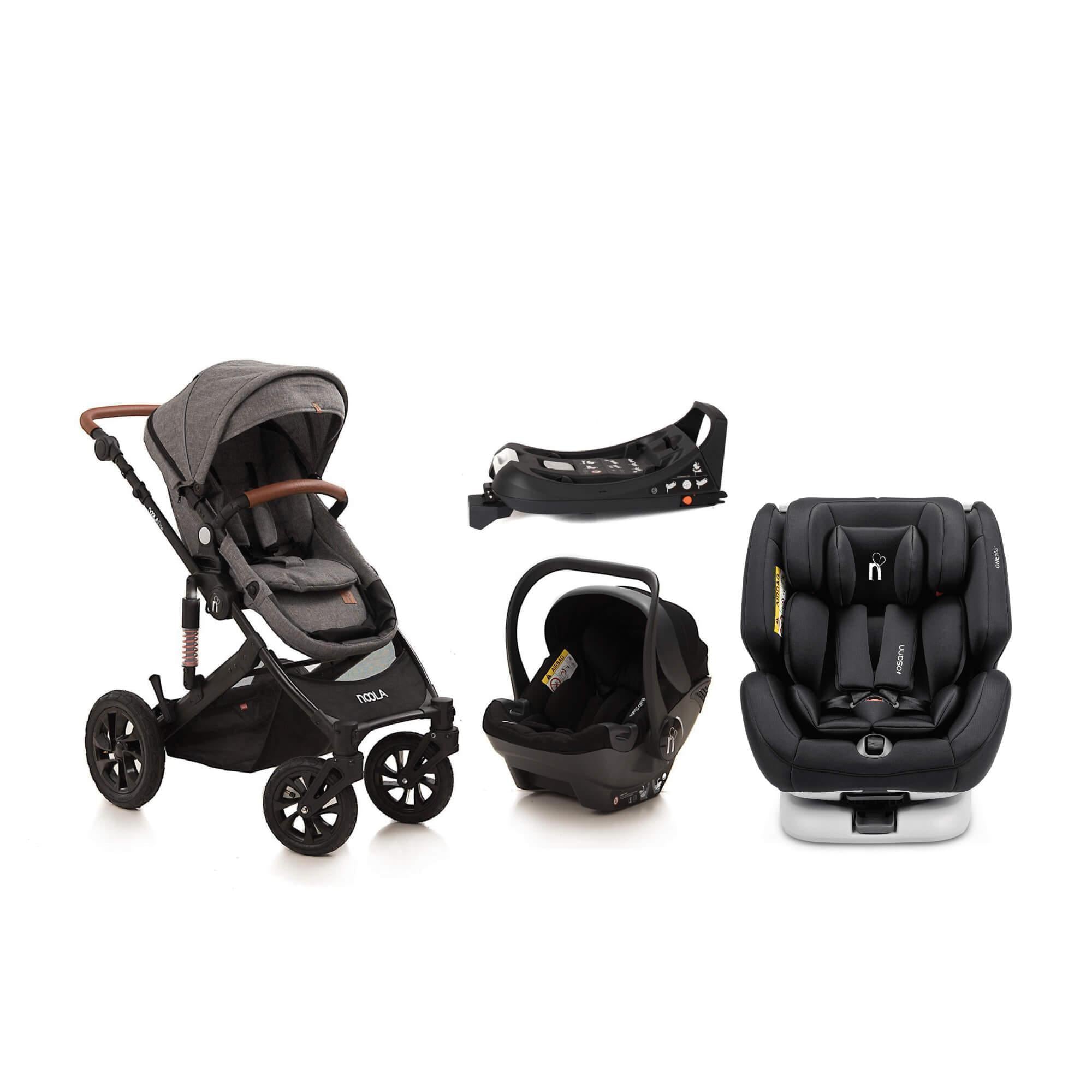 noola the elite 5in1 travel system lunar grey baby stroller #SELECT THE COLOUR OF YOUR ONE360_ONE360 | MIDNIGHT BLACK