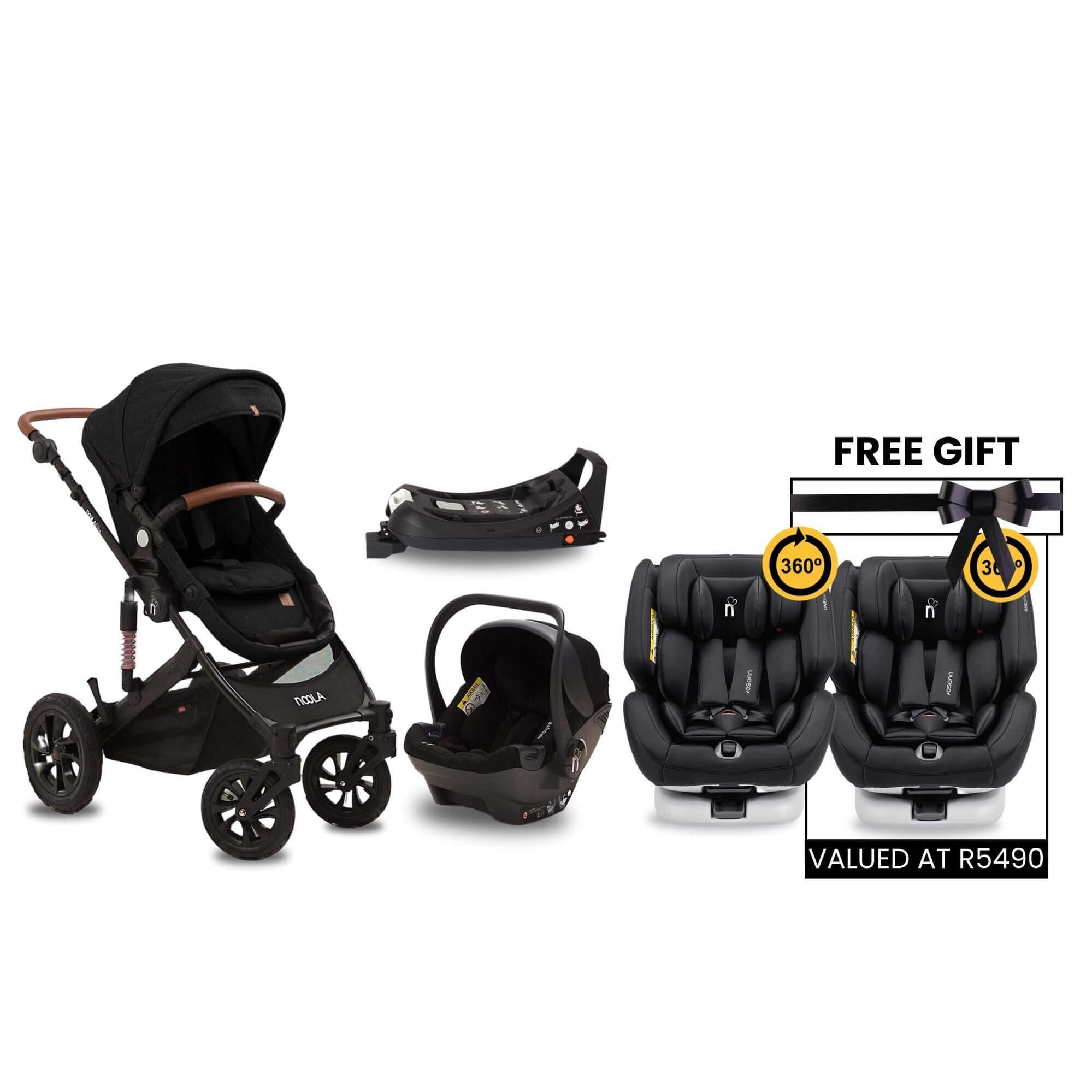 noola the elite 5in1 travel system midnight black baby stroller #SELECT THE COLOUR OF YOUR ONE360_ONE360 | MIDNIGHT BLACK