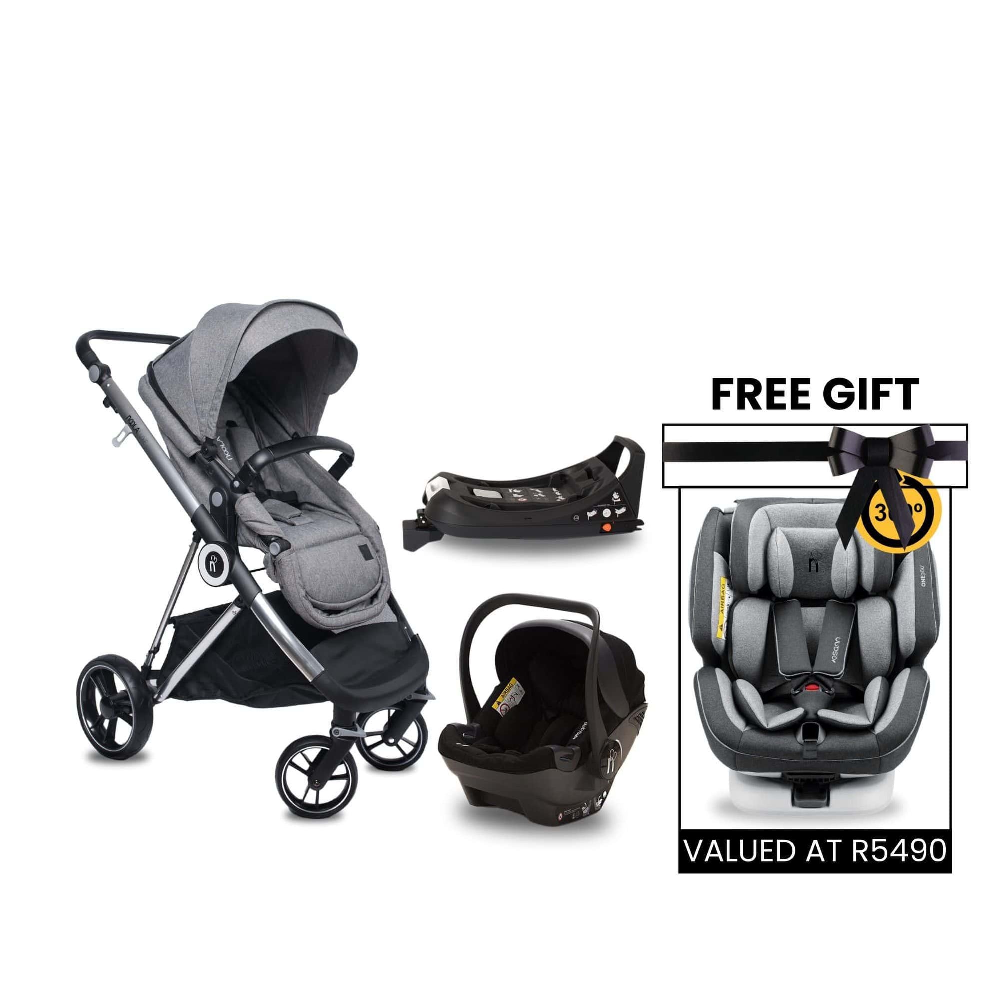 noola luxe 5in1 baby stroller lunar grey #SELECT THE COLOUR OF YOUR ONE360_ONE360 | LUNAR GREY