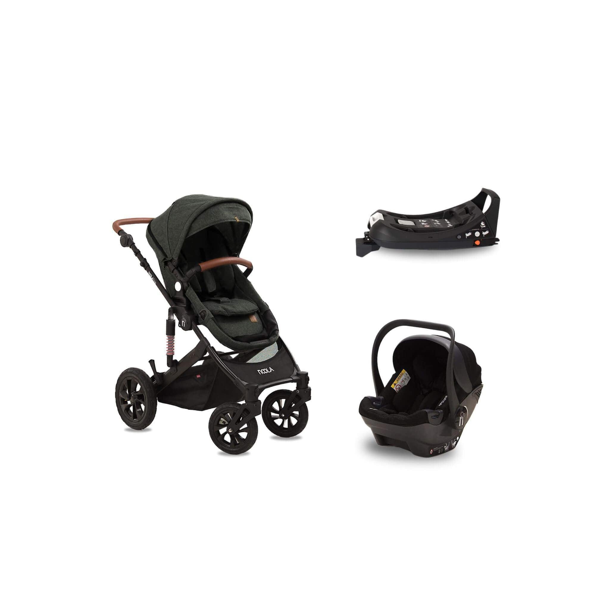 noola elite 4in1 all terrain baby toddler travel system french olive