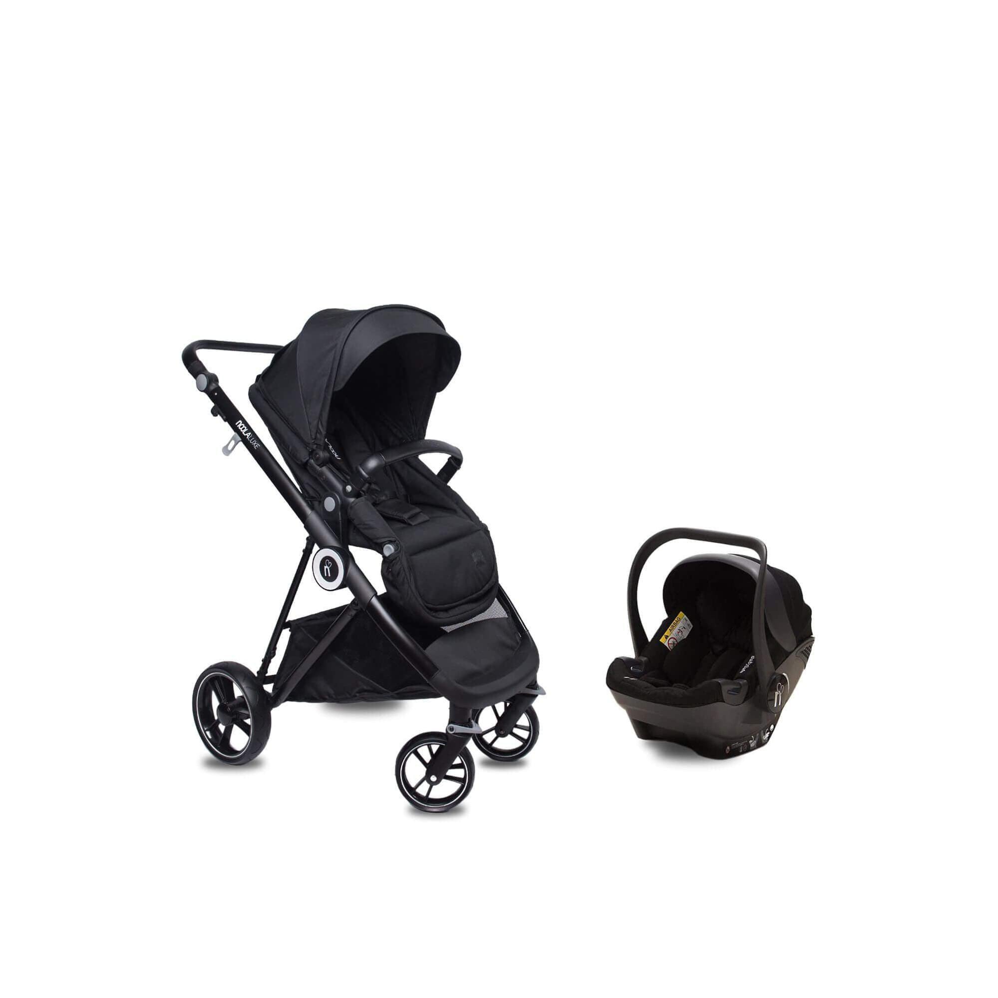 noola luxe baby stroller midnight black