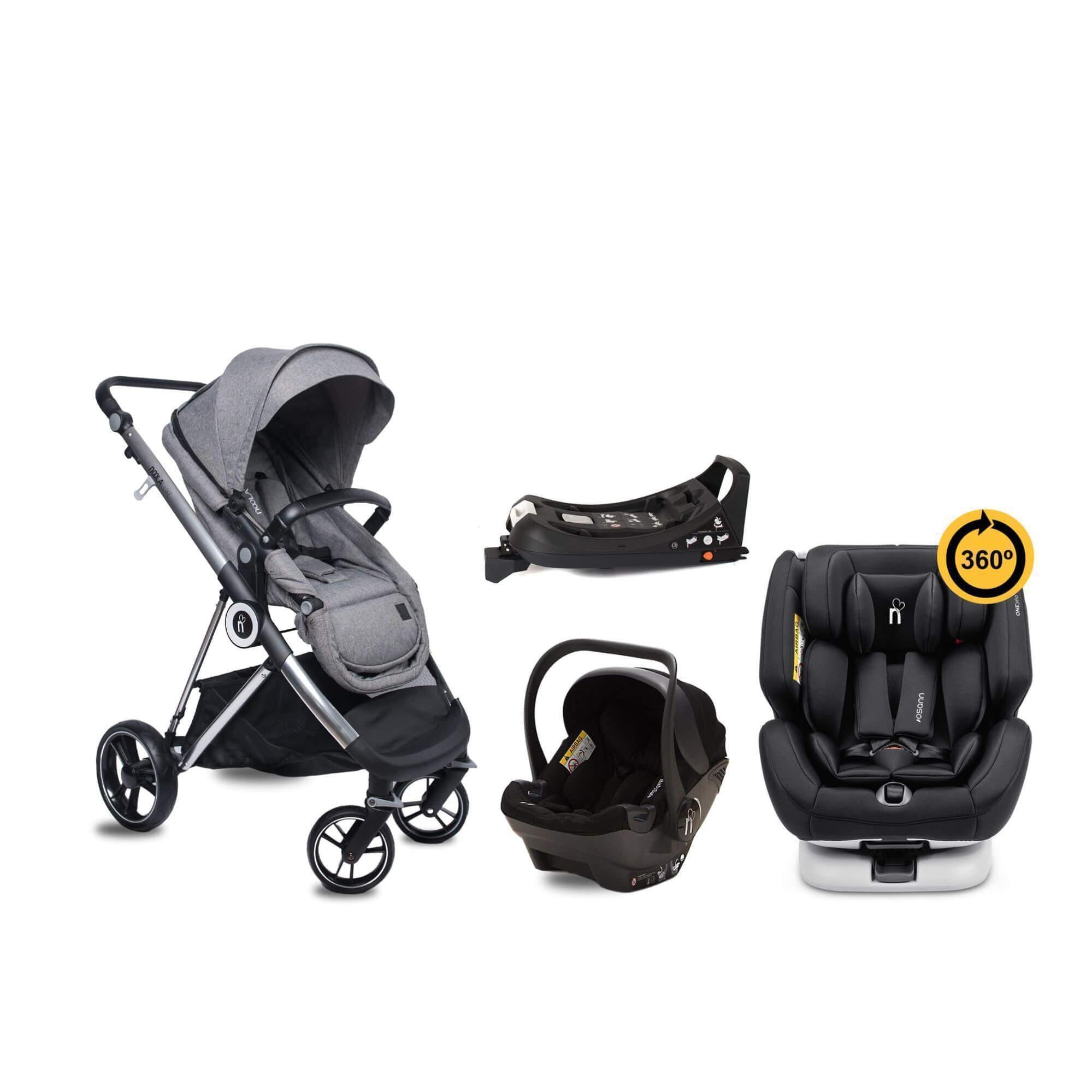 noola luxe 5in1 baby stroller lunar grey #SELECT THE COLOUR OF YOUR ONE360_ONE360 | MIDNIGHT BLACK
