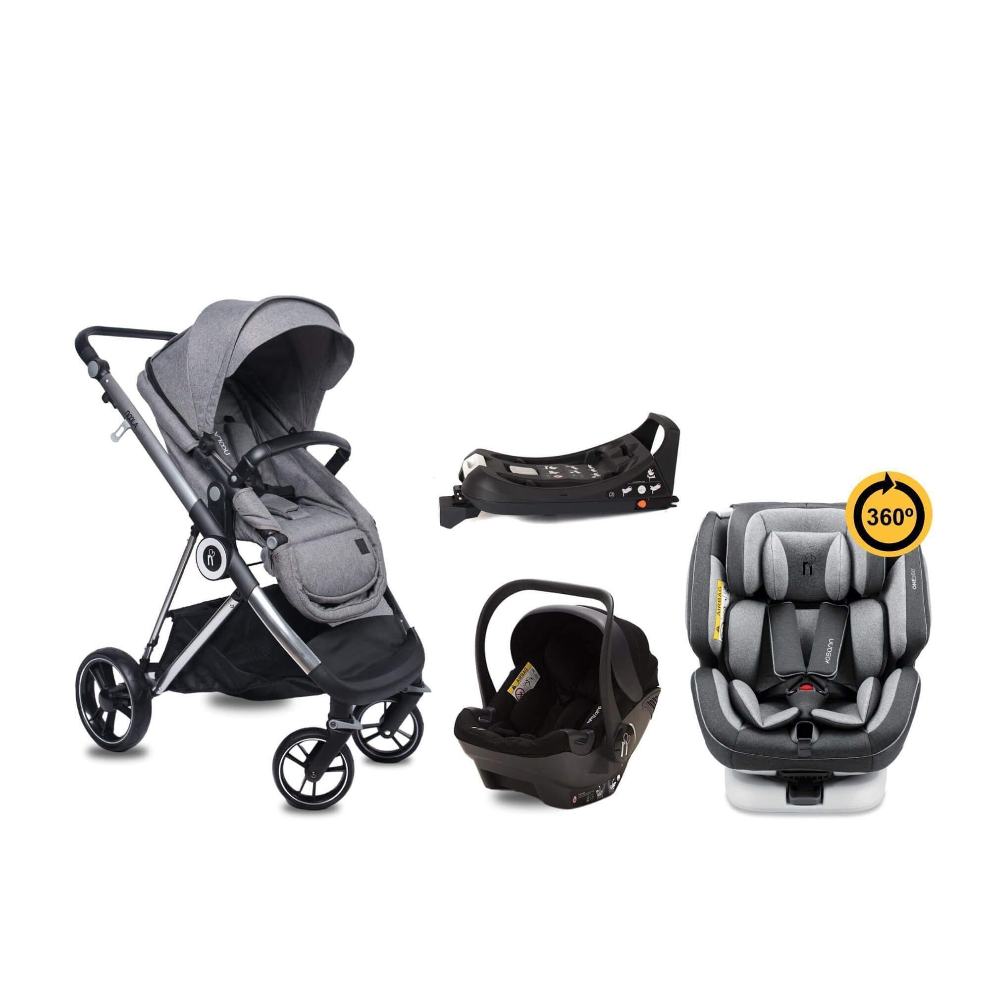 noola luxe 5in1 baby stroller lunar grey #SELECT THE COLOUR OF YOUR ONE360_ONE360 | LUNAR GREY