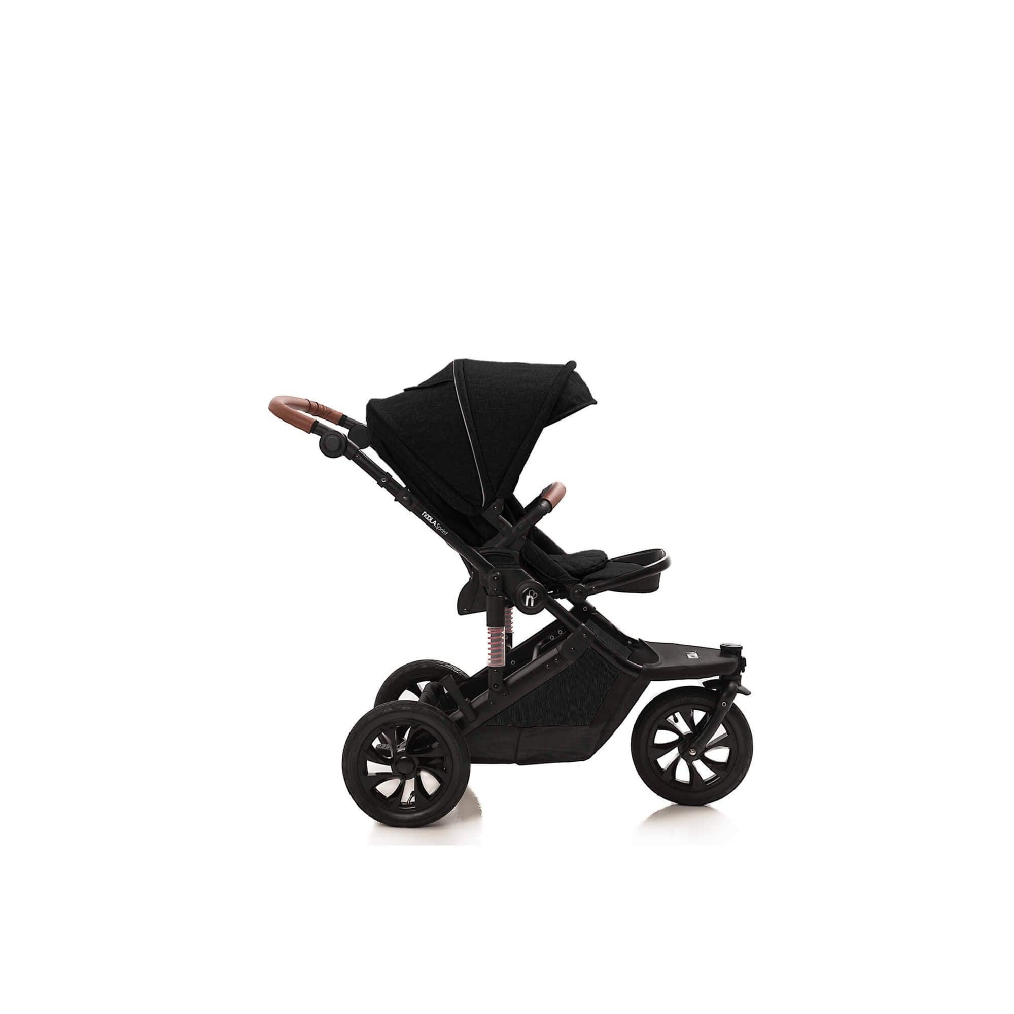 noola sprint 2in1 travel system midnight black baby stroller