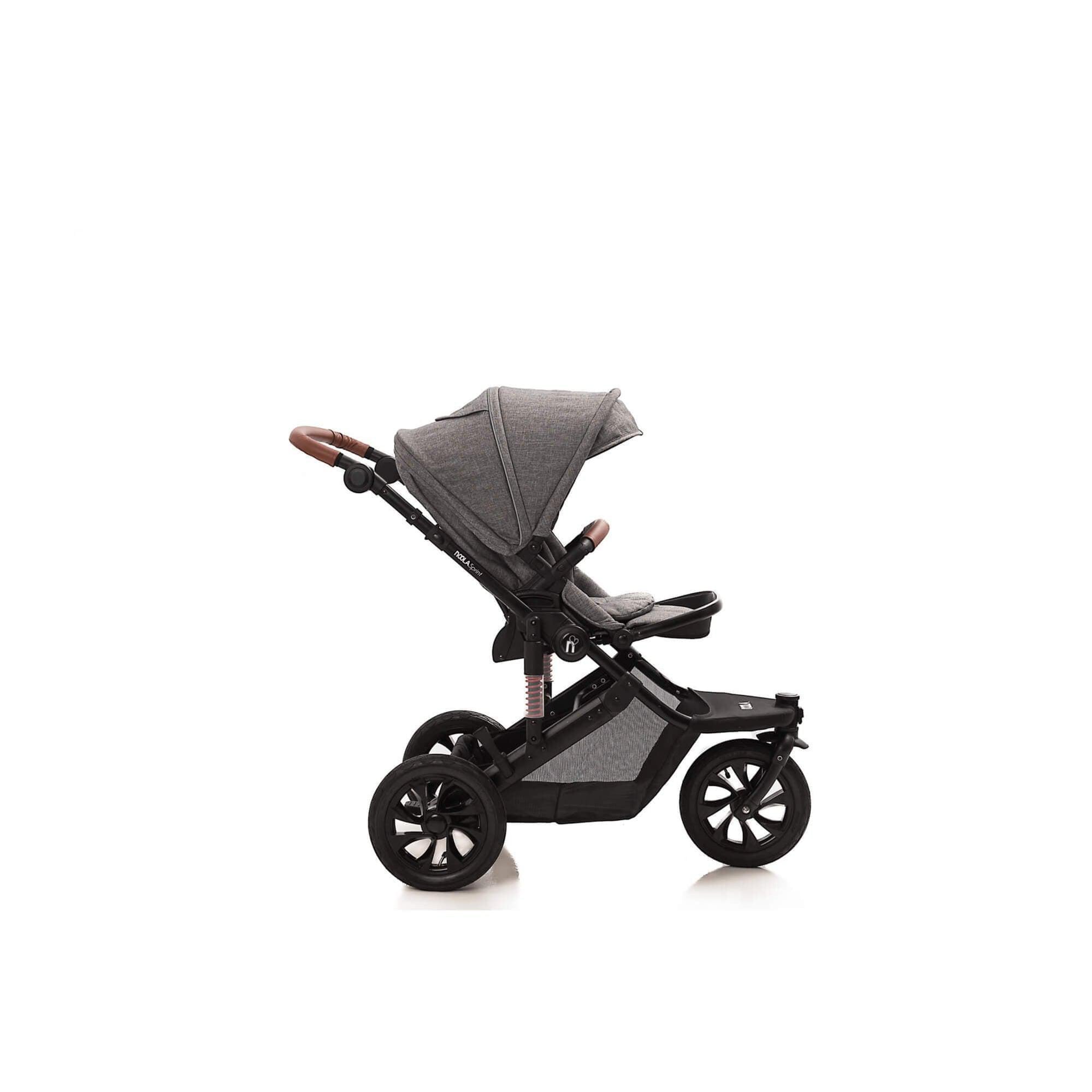 noola sprint 2in1 travel system lunar grey baby stroller