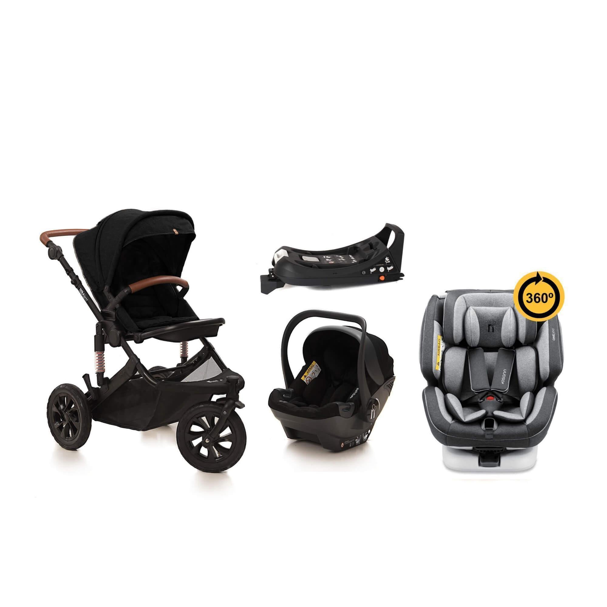 noola sprint 5in1 midnight black travel system baby stroller #SELECT THE COLOUR OF YOUR ONE360_ONE360 | LUNAR GREY