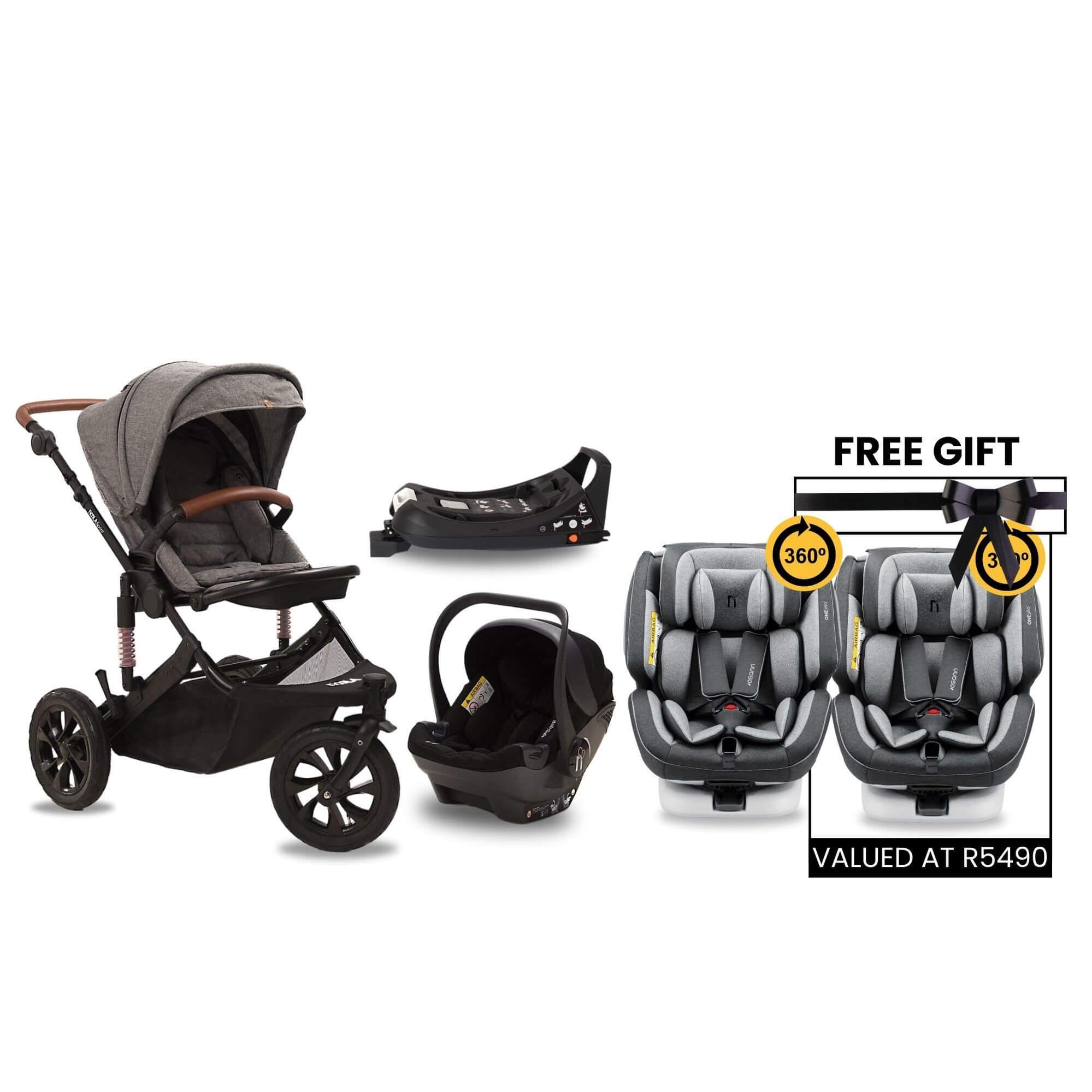 noola sprint 5in1 lunar grey travel system baby stroller #SELECT THE COLOUR OF YOUR ONE360_ONE360 | LUNAR GREY