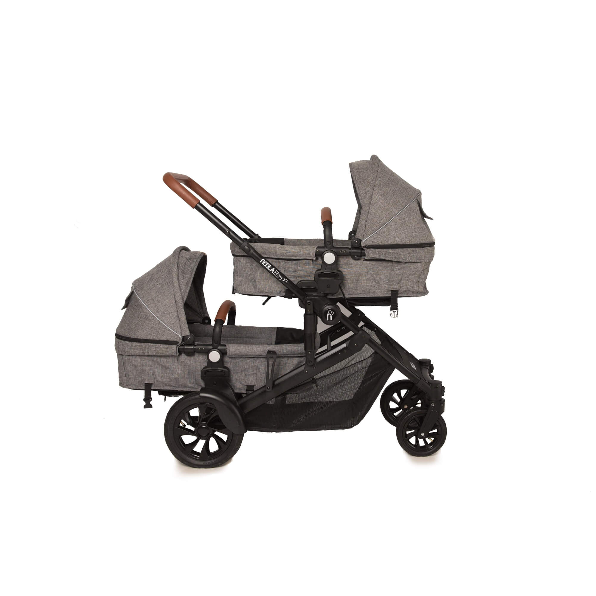 noola elitex2 4in1 twin travel system lunar grey baby stroller