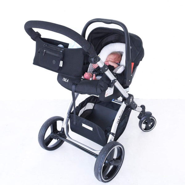 noola-Grab&Go Stroller Organiser | Black-Stroller Accessory-