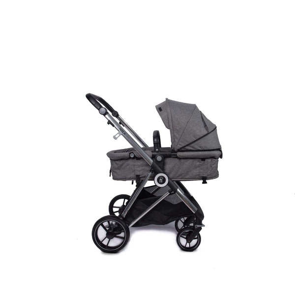 noola luxe 5in1 baby toddler pram stroller travel system grey