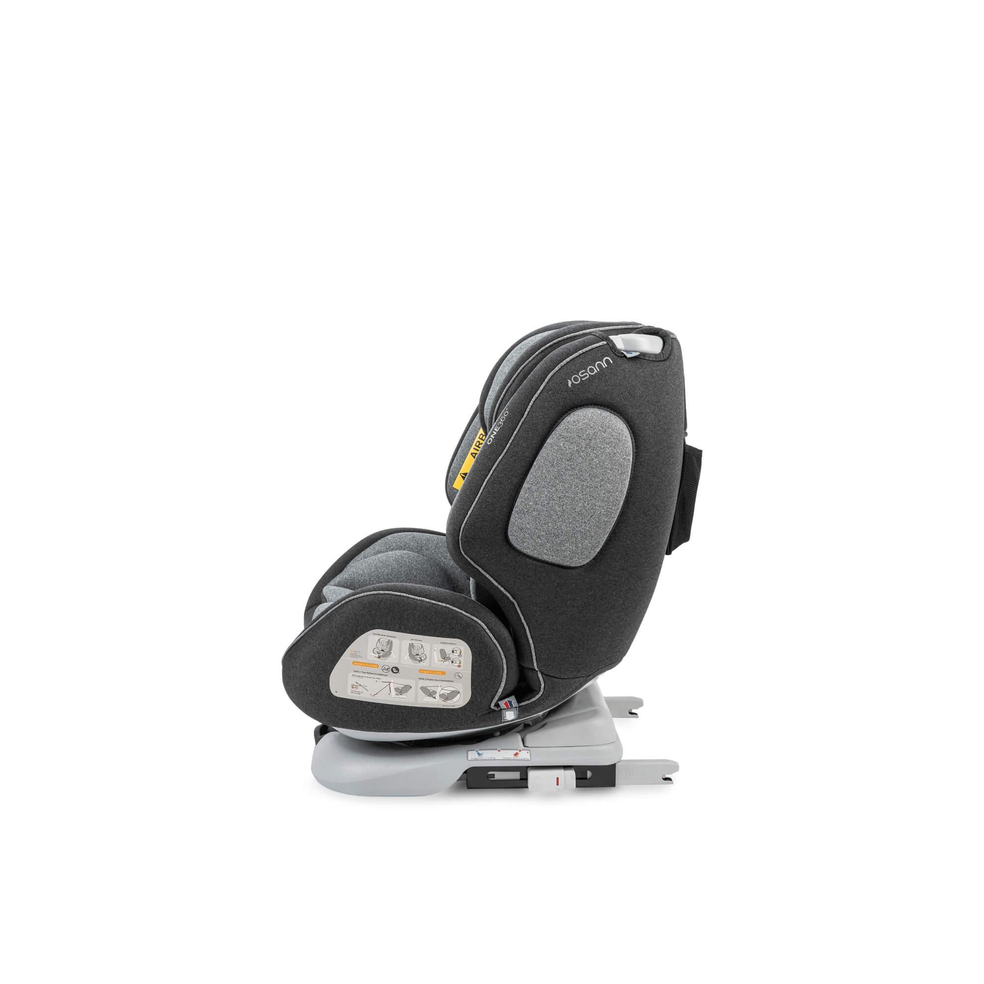 noola one360 newborn to 36kg lunar grey baby toddler car seats