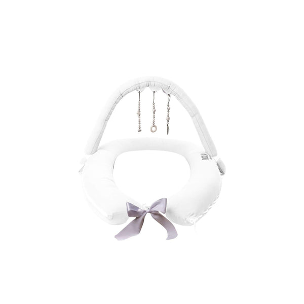 noola-Premium MAXI Noola BabyPod | 0-18months-Baby Sleeping Pod-SILVER-BABYPOD WITH BAR & TEETHING BEADS-