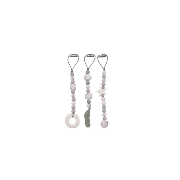 noola-Silicone Teething Beads by JeleBebe-Baby Teether-GREY-