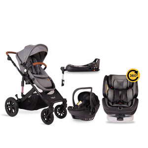 noola-The Elite 5in1 Travel System-Travel System-STROLLER | LUNAR GREY-ONE360 | LUNAR GREY-