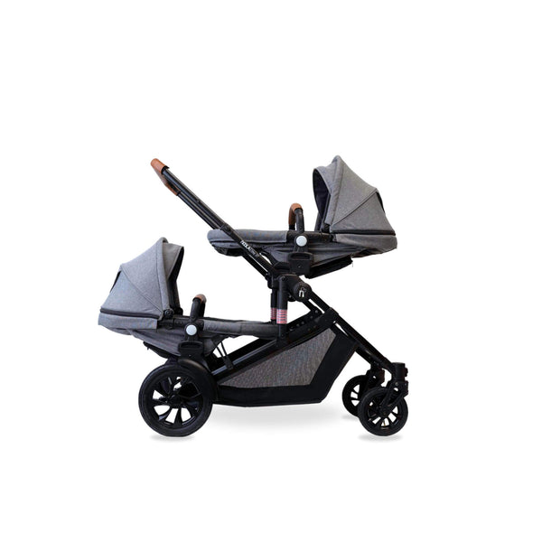 noola-The EliteX2 2in1 Twin Stroller-Stroller-LUNAR GREY-