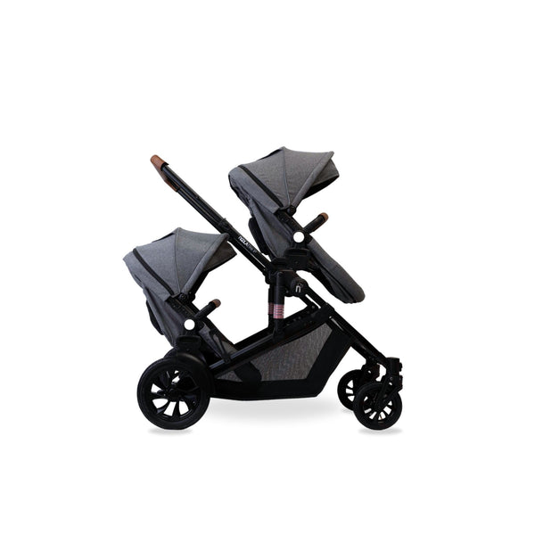 noola-The EliteX2 6in1 Twin Travel System + 2x ONE360 Gifts-Travel System-STROLLER | LUNAR GREY-ONE360 | LUNAR GREY-