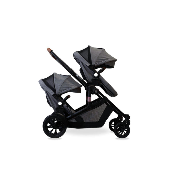 noola-The EliteX2 6in1 Twin Travel System + 2x ONE360 Gifts-Travel System-STROLLER | LUNAR GREY-ONE360 | LUNAR GREY-
