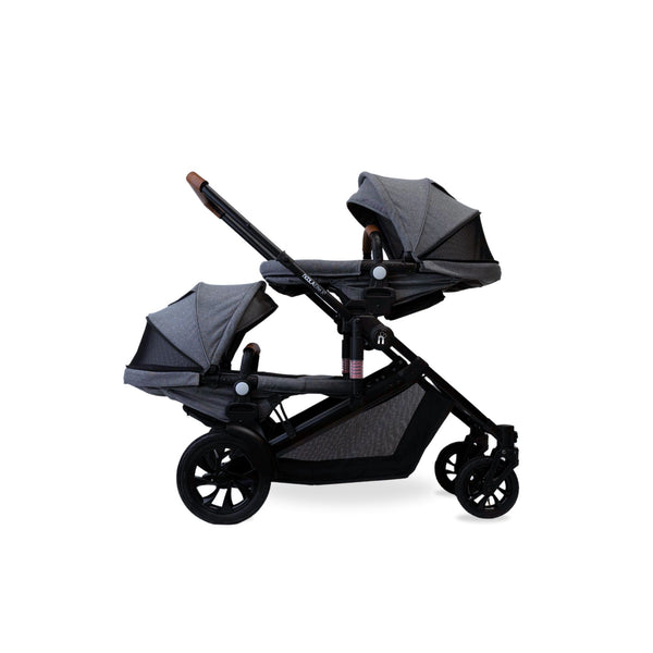 noola-The EliteX2 6in1 Twin Travel System + 2x ONE360 Gifts-Travel System-STROLLER | LUNAR GREY-ONE360 | LUNAR GREY-