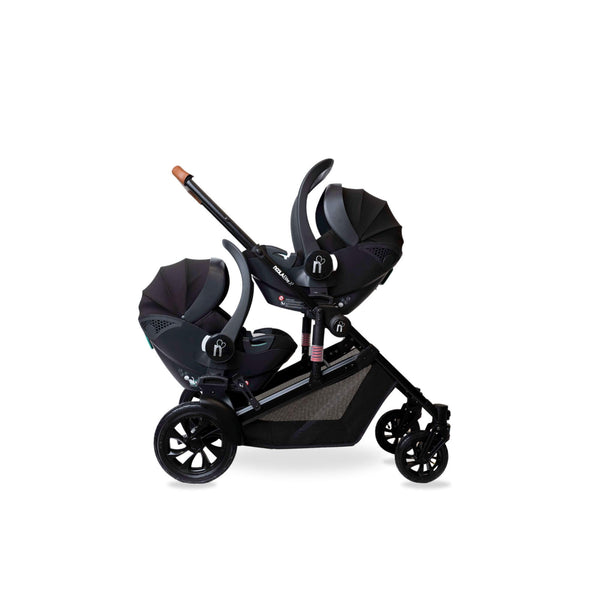 noola-The EliteX2 6in1 Twin Travel System + 2x ONE360 Gifts-Travel System-STROLLER | LUNAR GREY-ONE360 | LUNAR GREY-