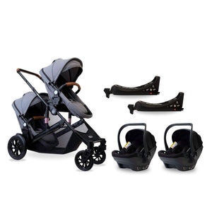 noola-The EliteX2 6in1 Twin Travel System-Travel System-LUNAR GREY-