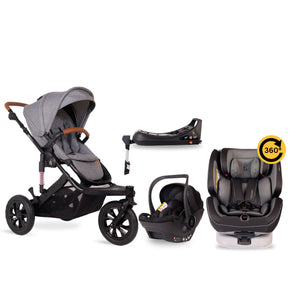 noola-The Sprint 5in1 Travel System-Travel System-STROLLER | LUNAR GREY-ONE360 | LUNAR GREY-